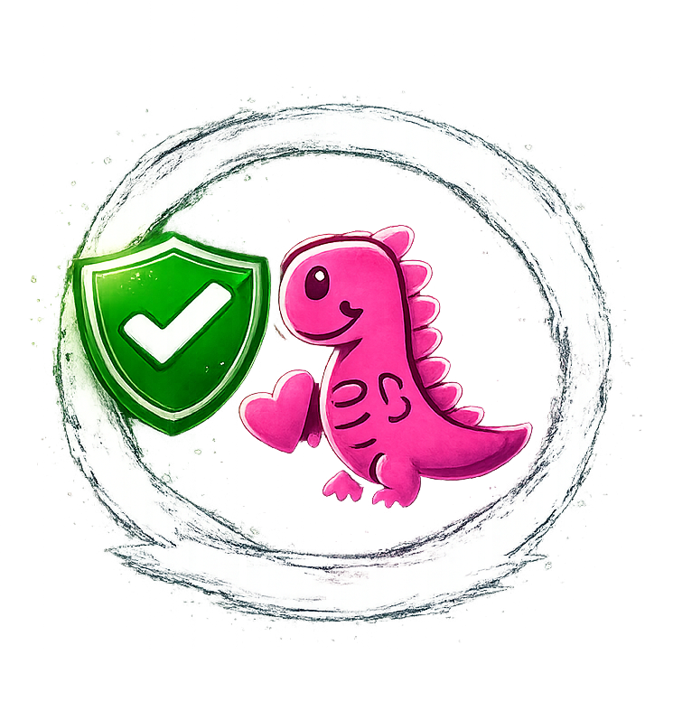 YTNanny approved dinosaur shield